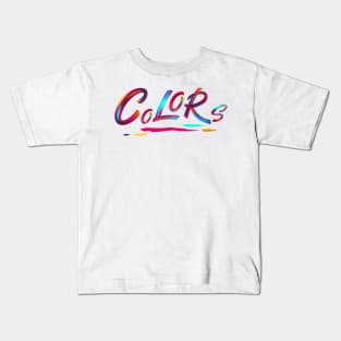 Colorful typography Kids T-Shirt